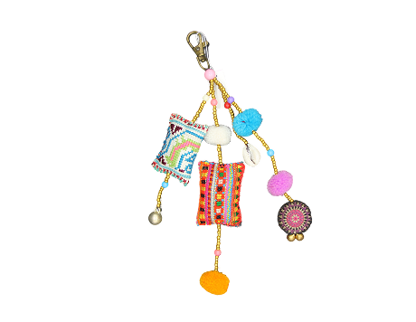 ビーズタッセル バックチャーム小